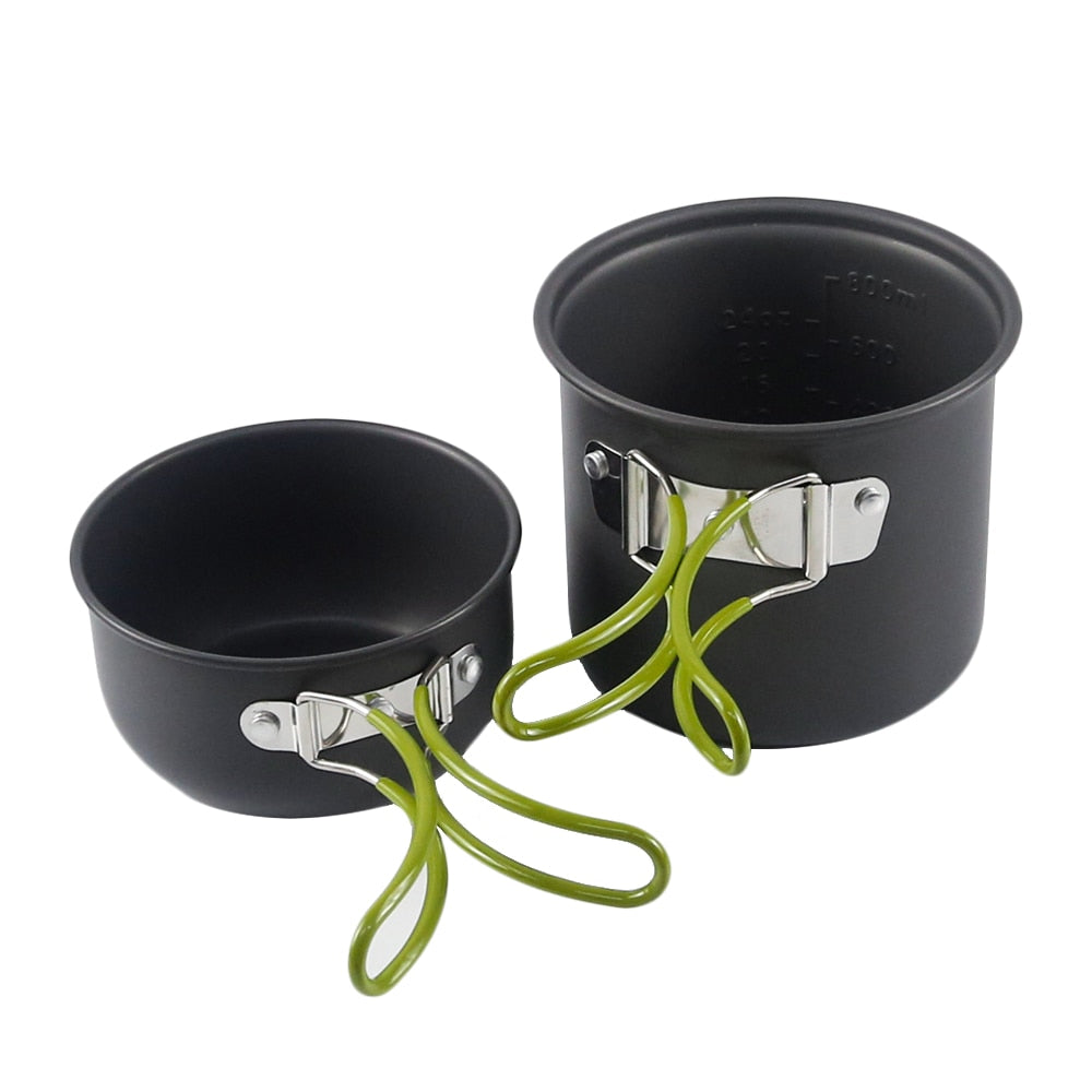 Portable Camping Cookware Travel Kit Set