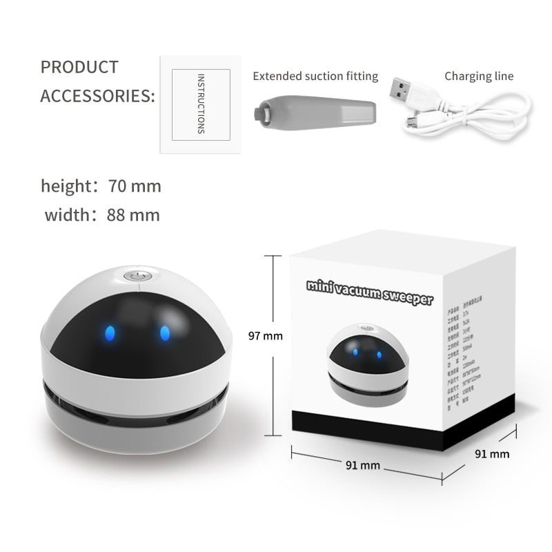 Portable USB Rechargeable Hand Vacuum