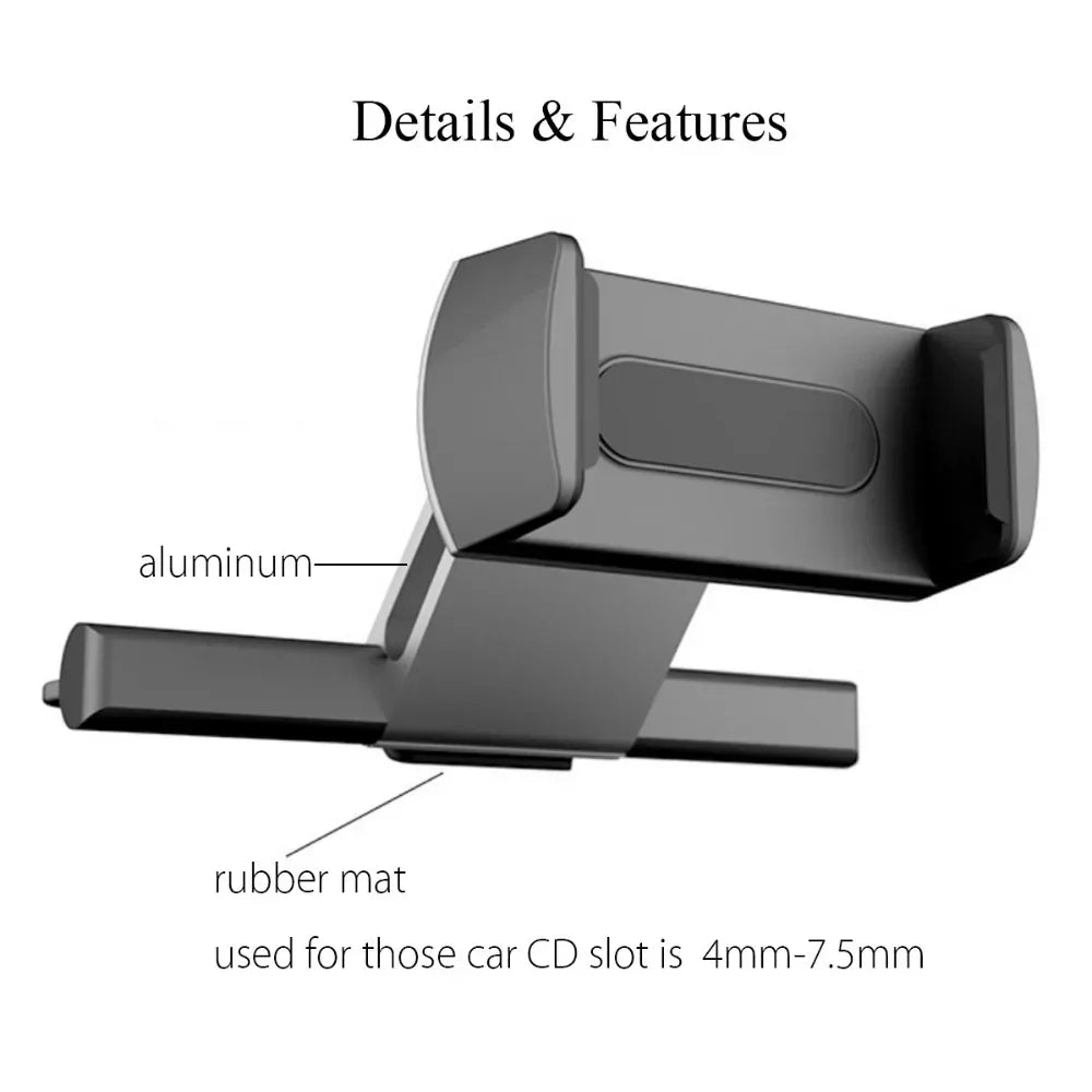 Flexible Car Phone Mount CD Slot Holder