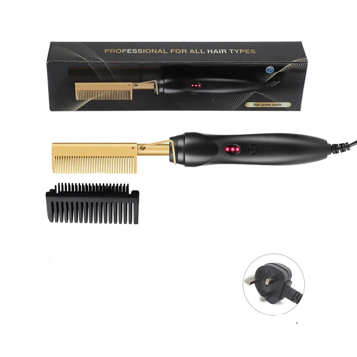 Compact Electric Beard and Hair Trimmer Comb