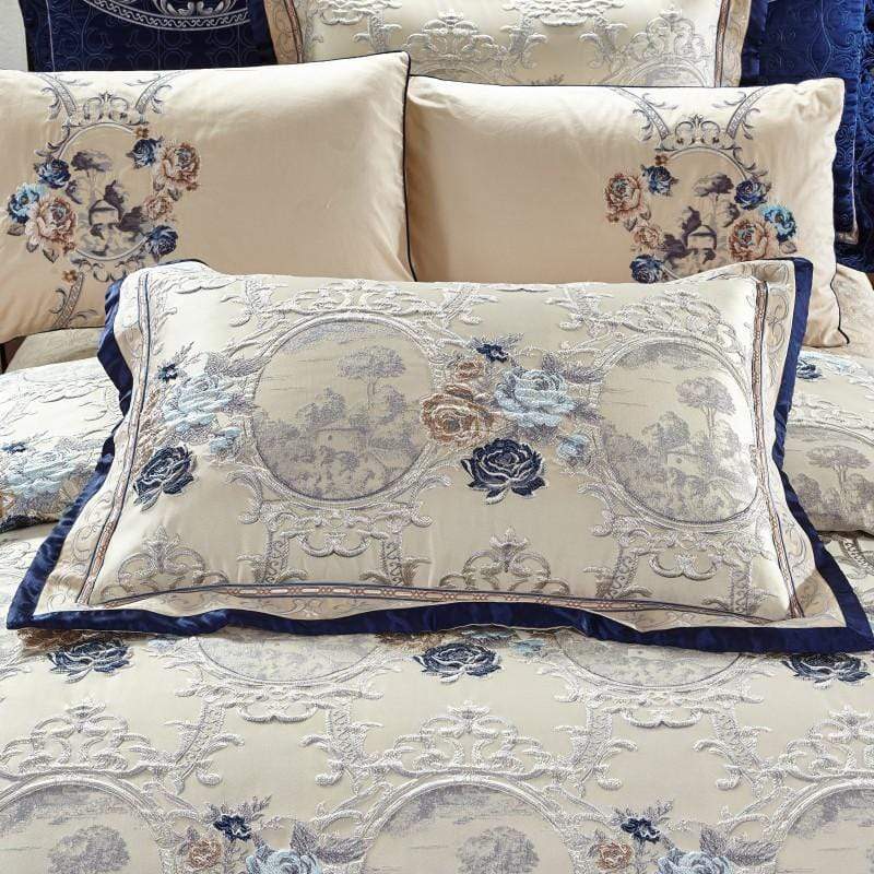 Luxury Cotton Silk Bedding with Elegant Designs
