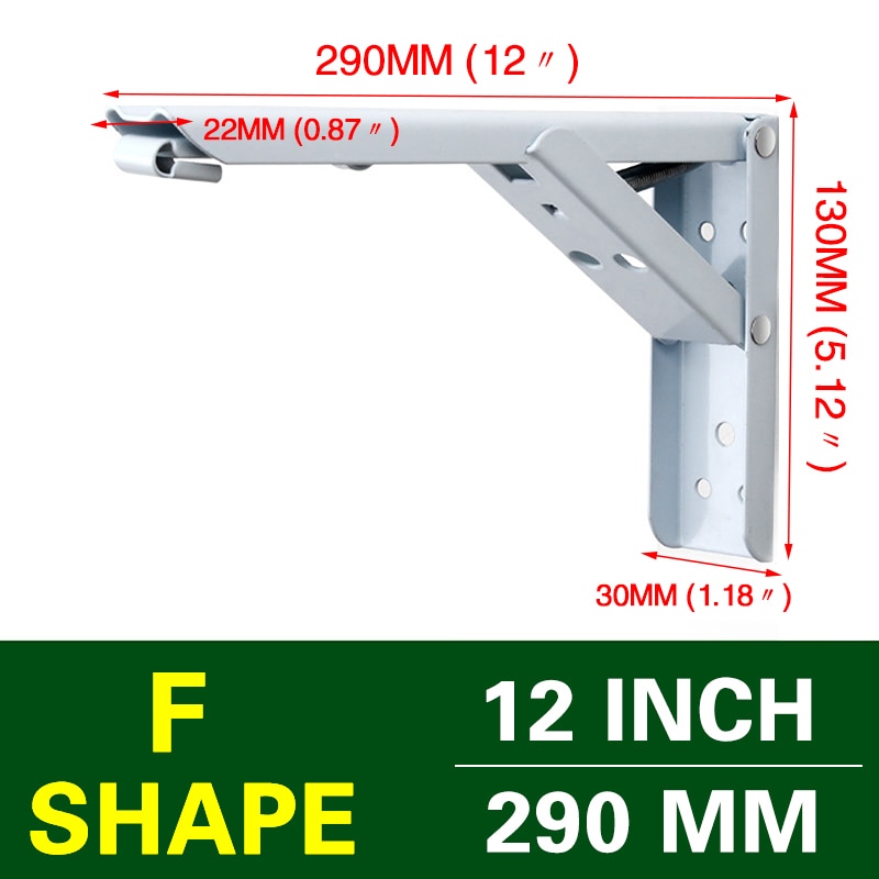 Space-Saving Foldable Wall Shelf Bracket