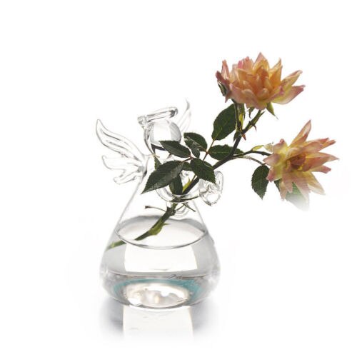 Clear Elegant Glass Flower Vase