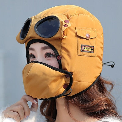Fesara | Classic Protective Pilot Goggles Hat