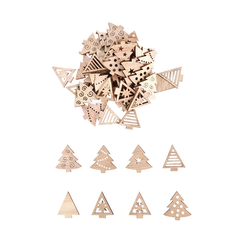 Fesara Wooden Festive Holiday Christmas Decorations