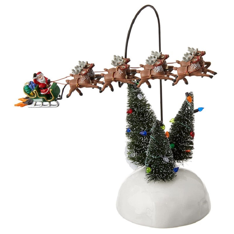 Small Christmas Village Table Decoration