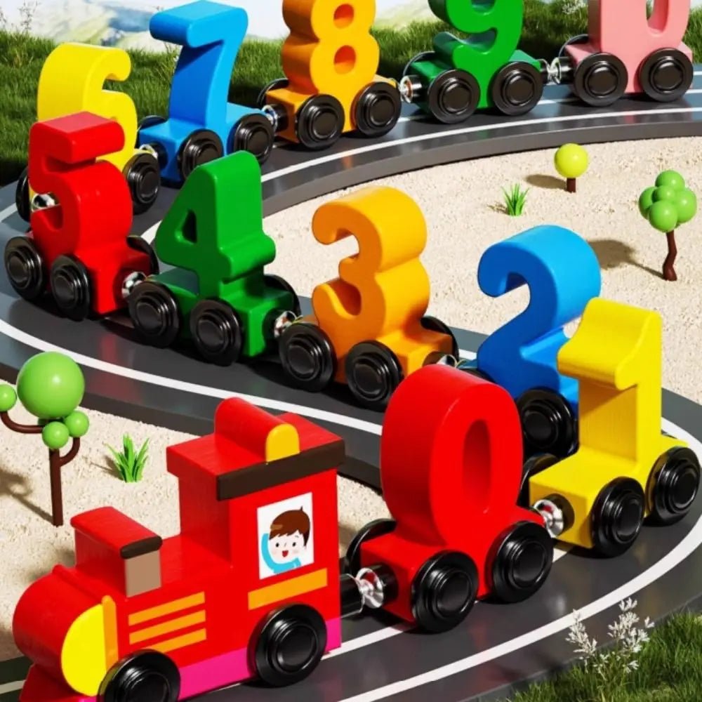 Fun Wooden Number Train Toy for Kids