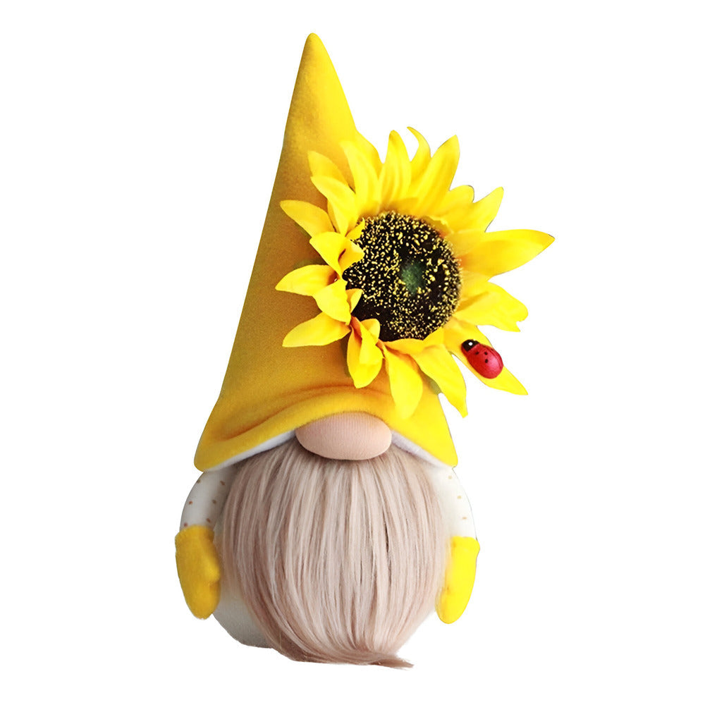 Adorable Garden Gnome Statue with Bright Flowers