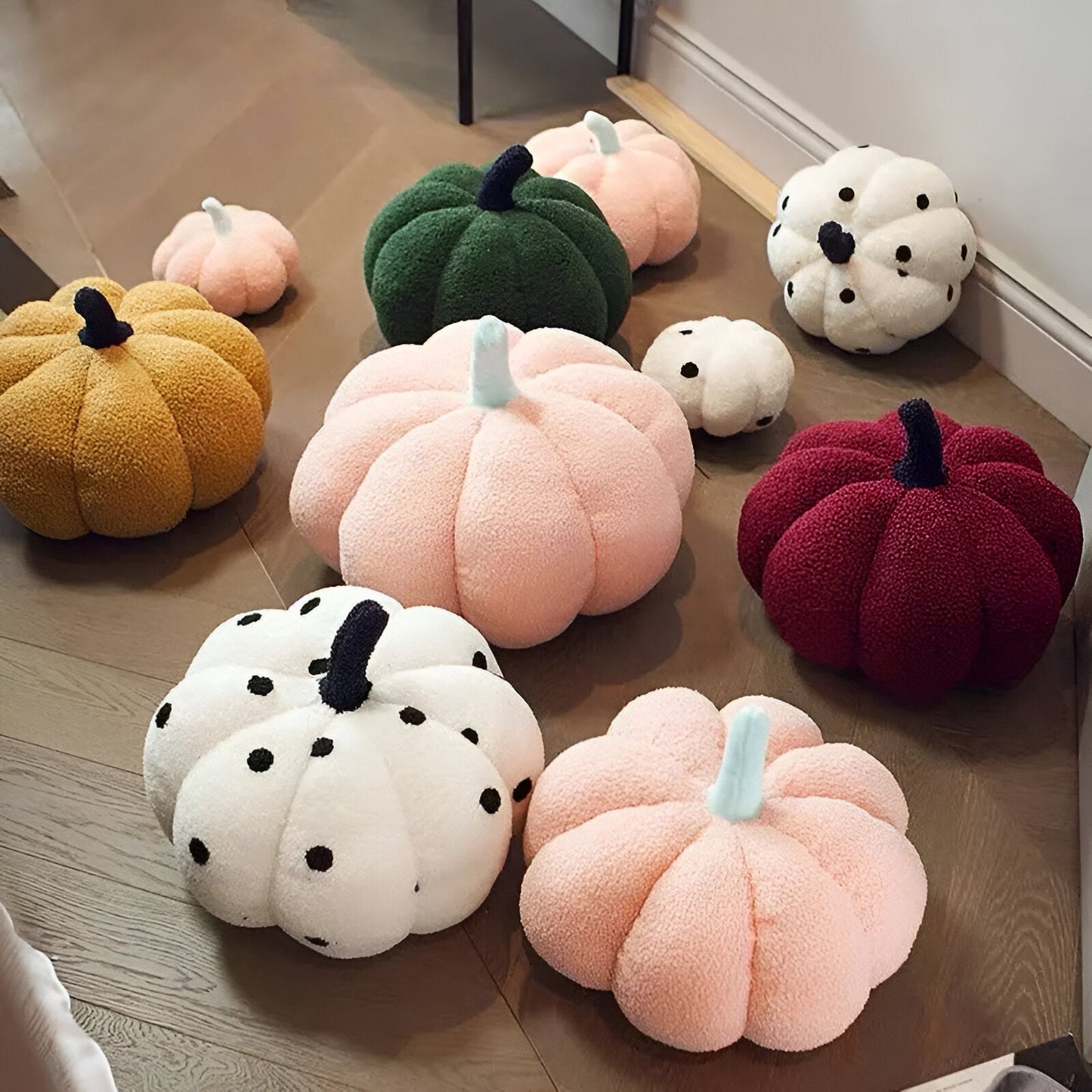 Comforting Velvet Pumpkin Pillow