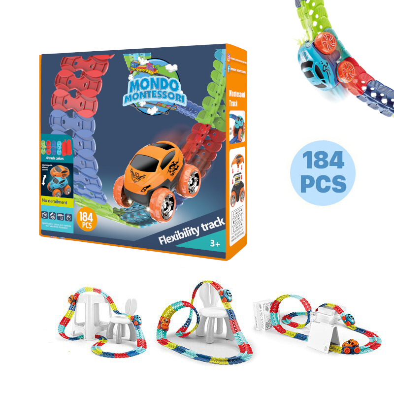 Flexible Kids Race Track Playset