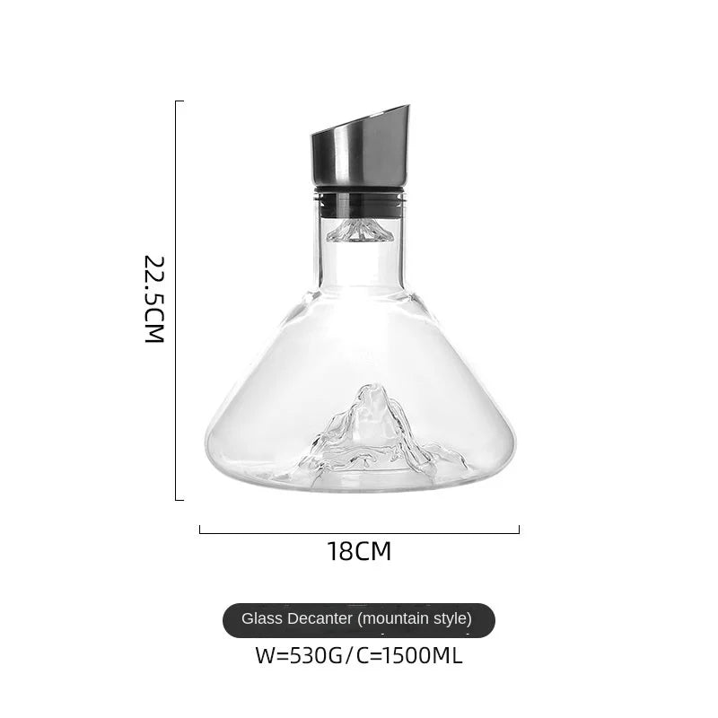 Luxurious Crystal Glass Wine Decanter