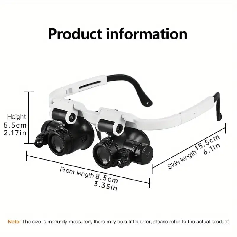 Bright LED Magnifying Glass with Adjustable Zoom