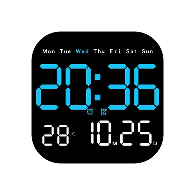 Smart LED Digital Clock with Remote and Temperature