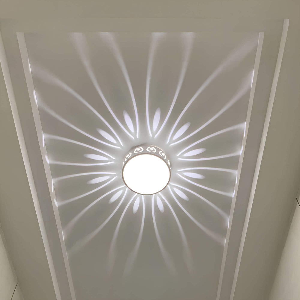 Slim LED Ceiling Lamp with Warm White Light