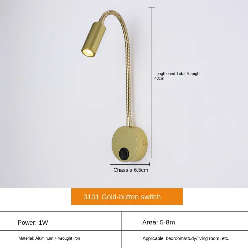 LuminaFlex | Modern Adjustable LED Wall Light for Reading and Work 11