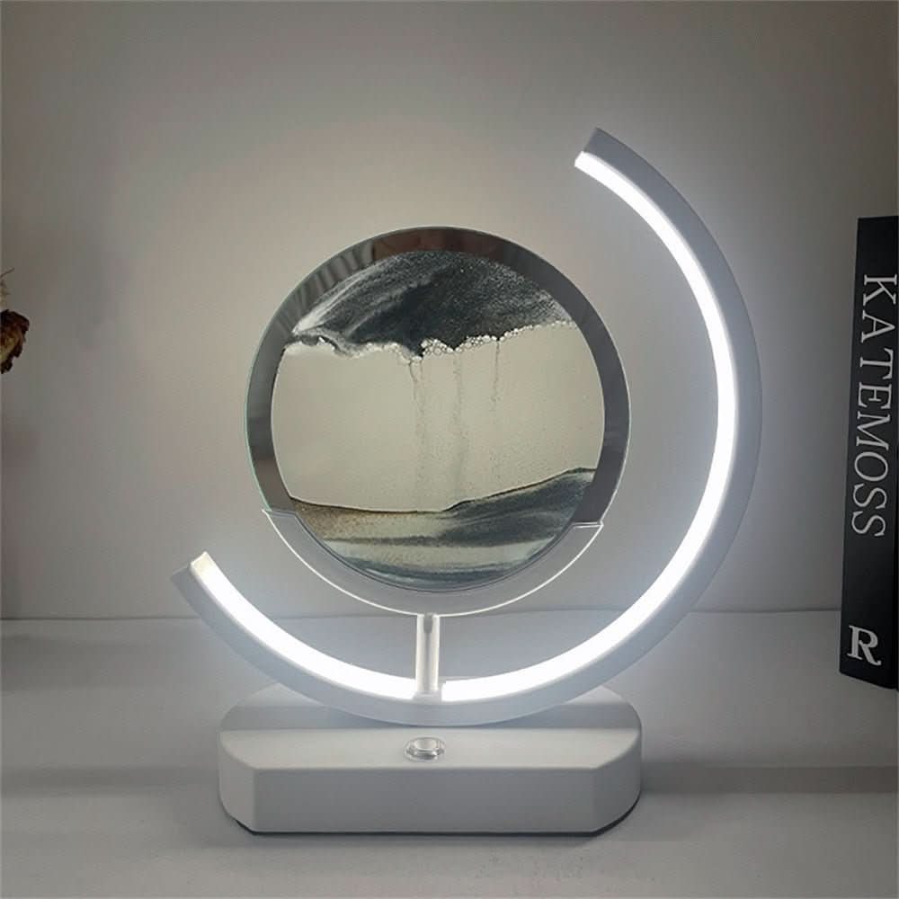 Colorful LED Desk Lamp with USB Port for Calming Mood