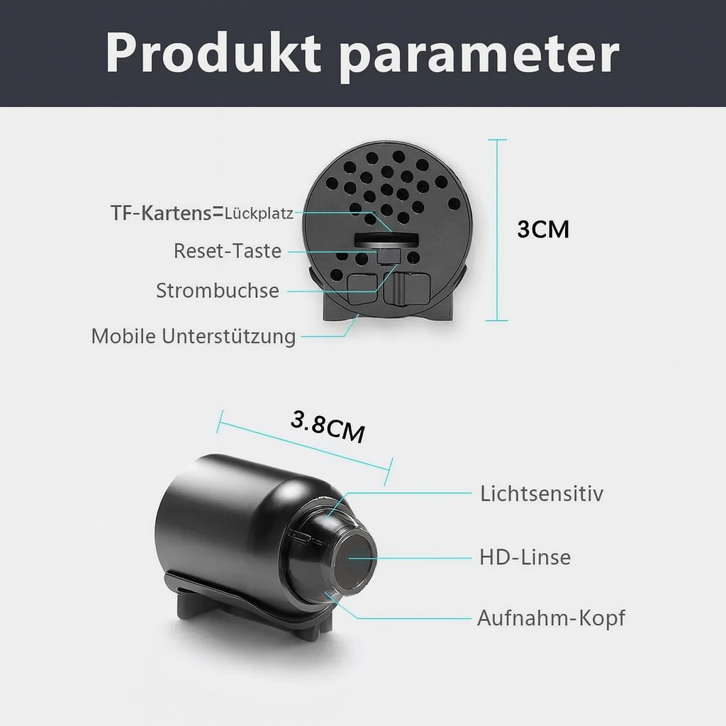 Compact WiFi Night Vision Security Camera
