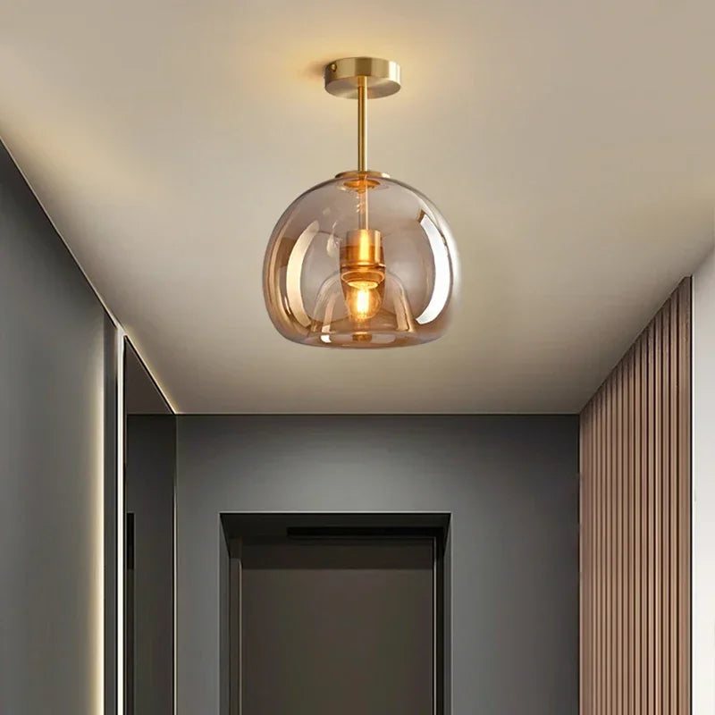 Simple Elegant Glass Ceiling Light