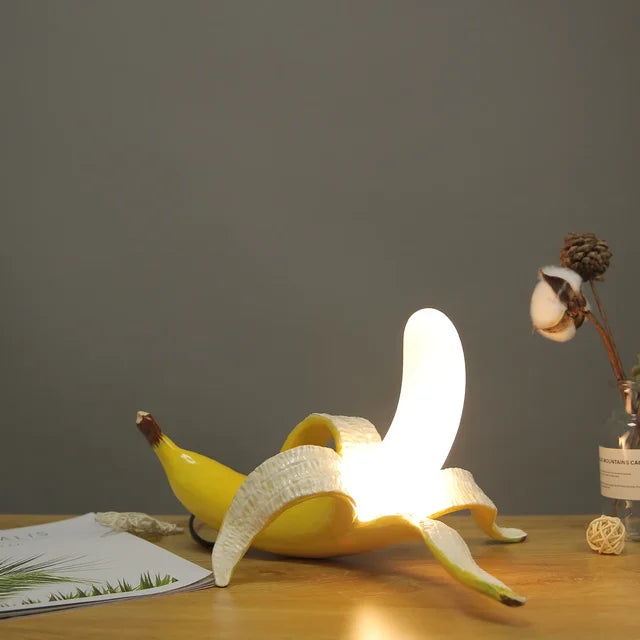 Bright Yellow Fruit Shaped Table Lamp