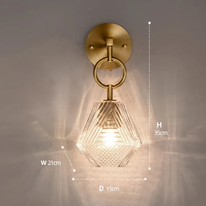 Soft Glow Glass Wall Lamp