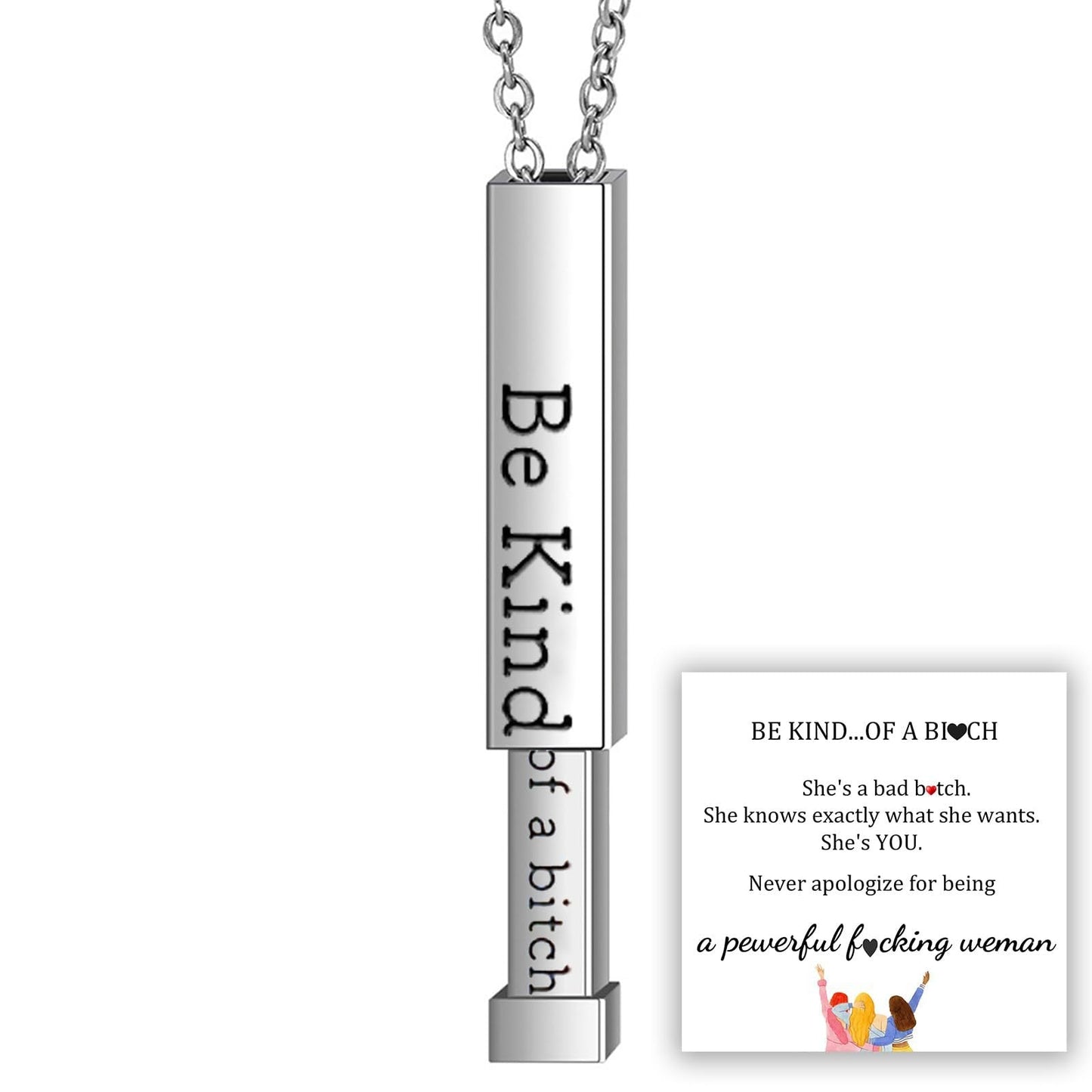 Sassy Secret Message Bar Necklace