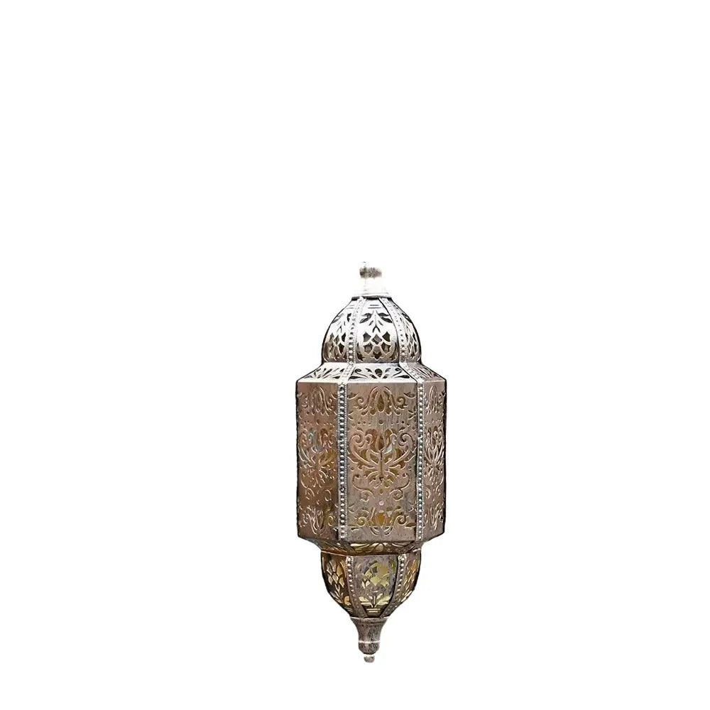 Rustic Solar Powered Outdoor Hanging Lantern