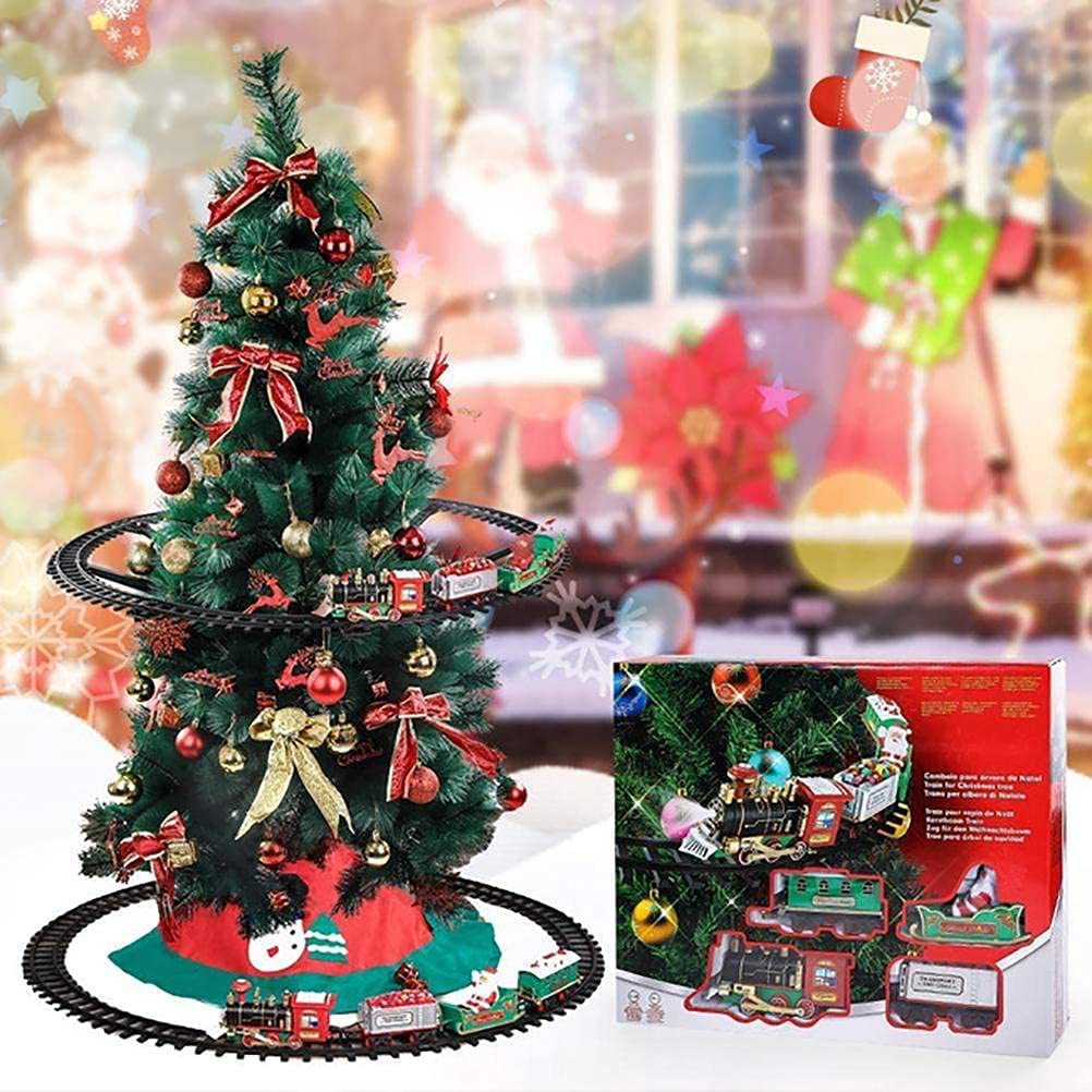 Festive Holiday Train Tree Decoration
