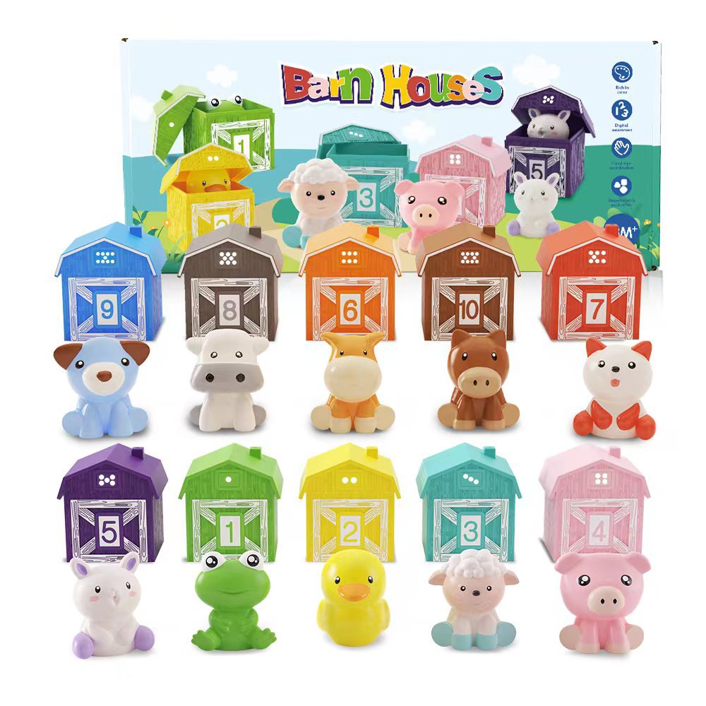 Educational Farm Toy with Colors and Numbers