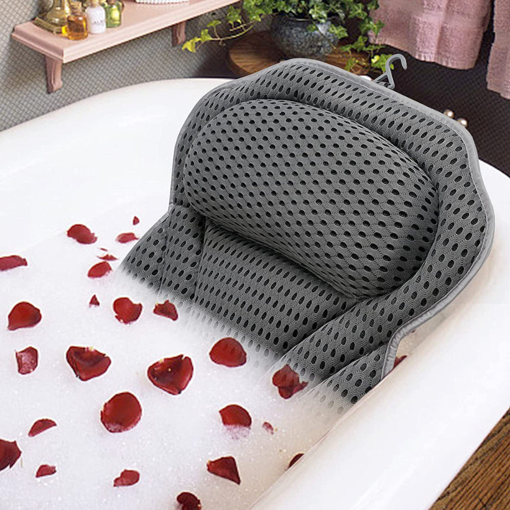 Comfortable Mesh Bath Spa Pillow Cushion