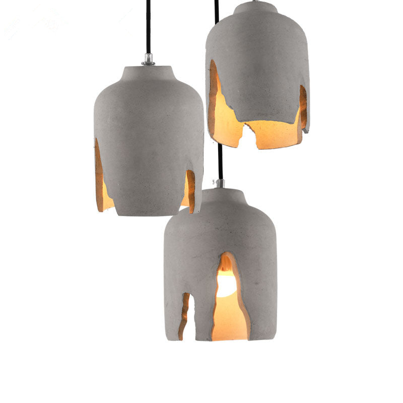 Modern Concrete Pendant Light in Nordic Style