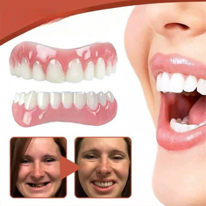 Comfortable Silicone Dental Prosthesis Set for Natural Smile