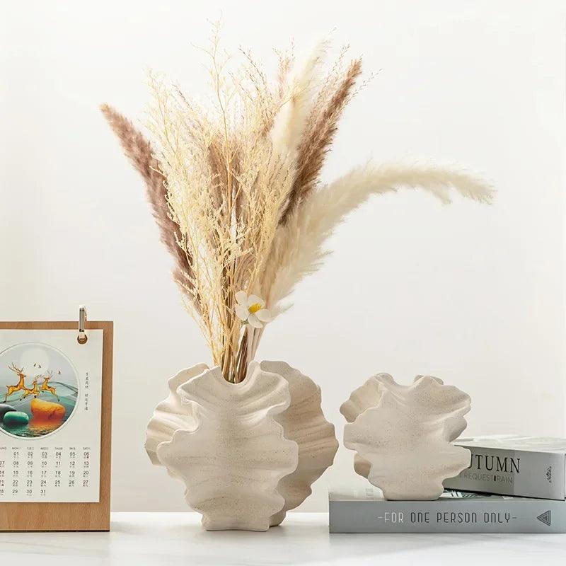Natural Clay Floral Vase