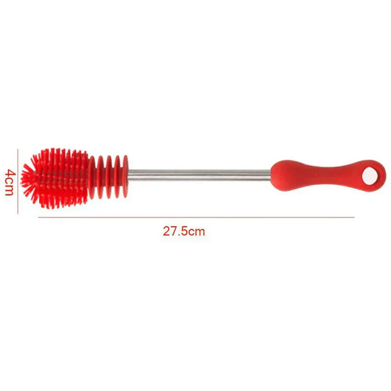 Soft Bristle Baby Bottle Cleaning Brush with Replaceable Head