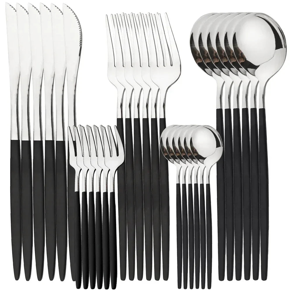 Elegant Premium 24K Gold Flatware Set