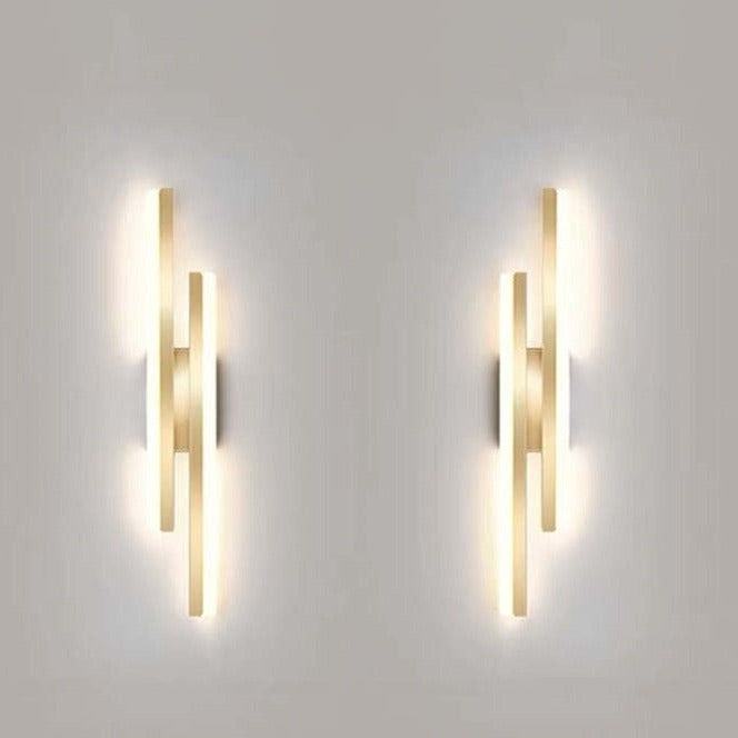 Slim LED Wall Light with Bright Vertical Stripes