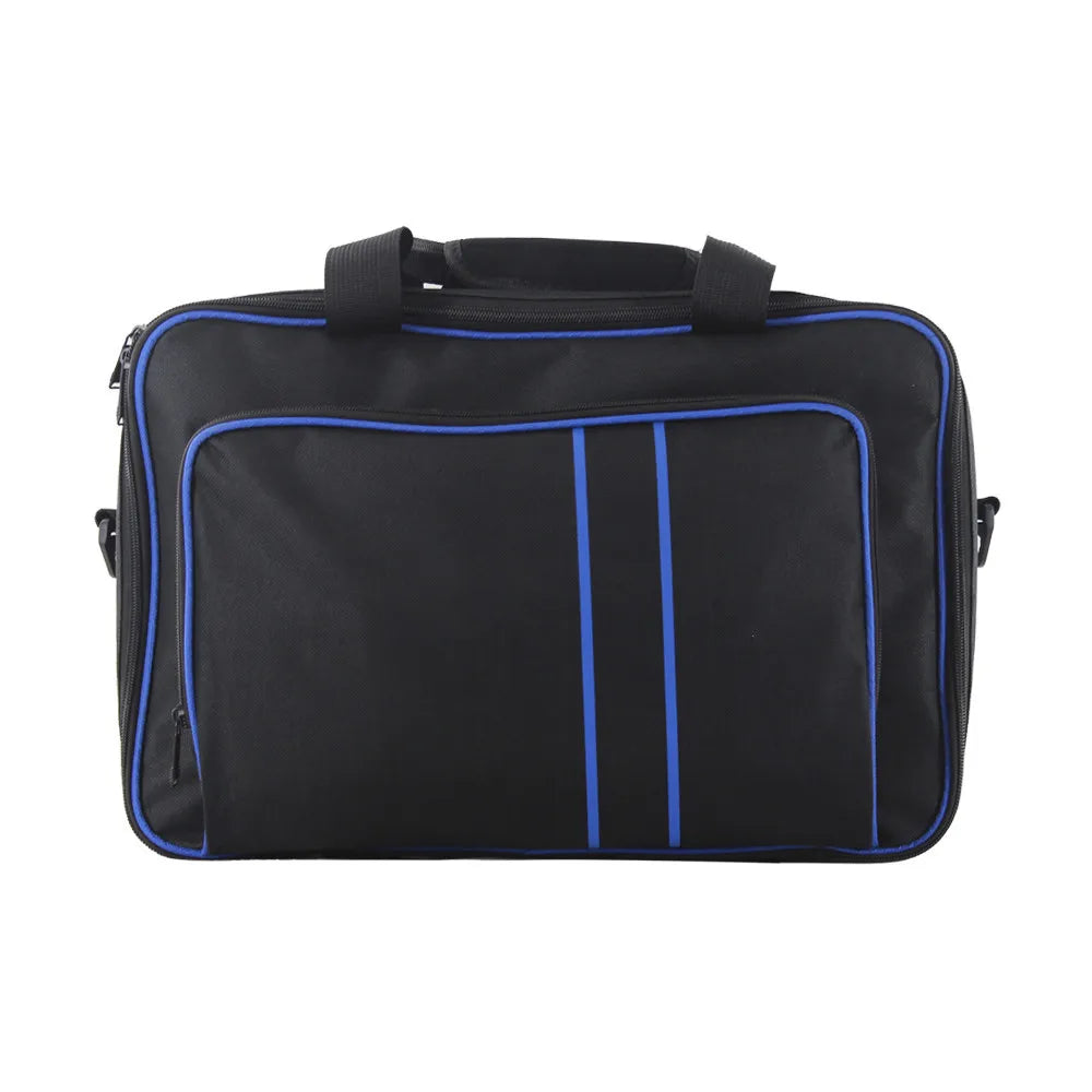 Durable PS5 Travel Bag with Shoulder Strap & Storage Pockets