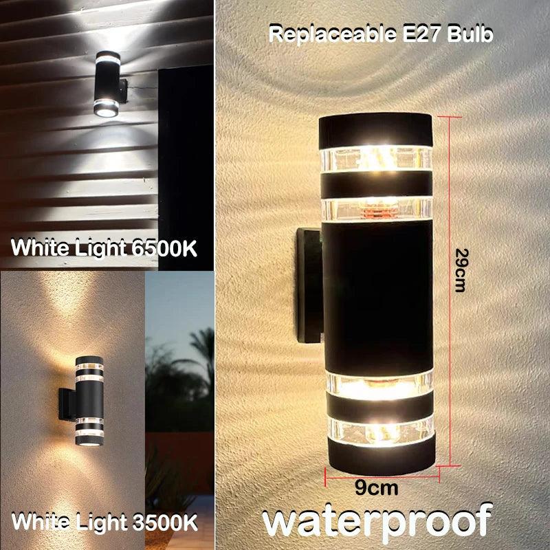Outdoor LED Wall Light with Up Down Effect IP65 Waterproof