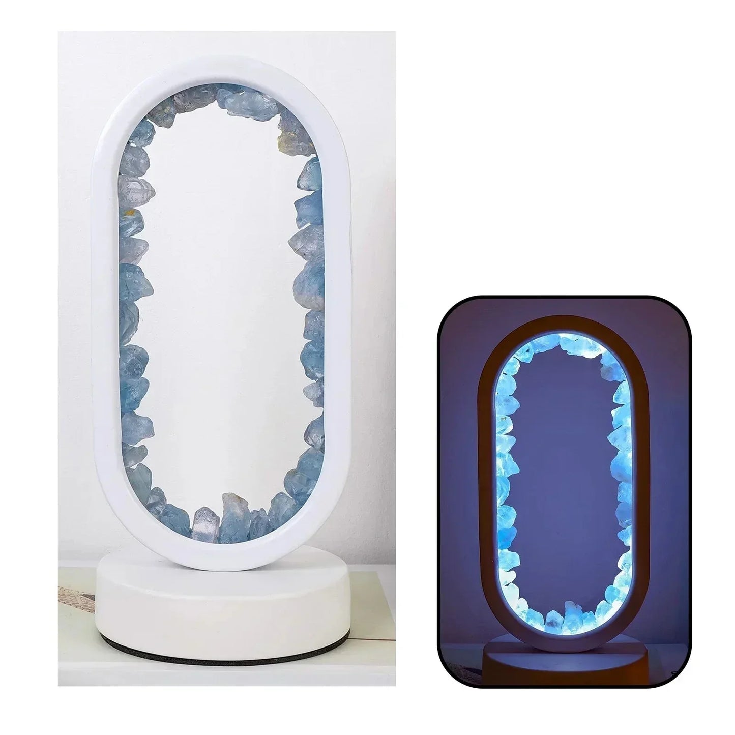 Beautiful Gemstone Table Lamp Fesara
