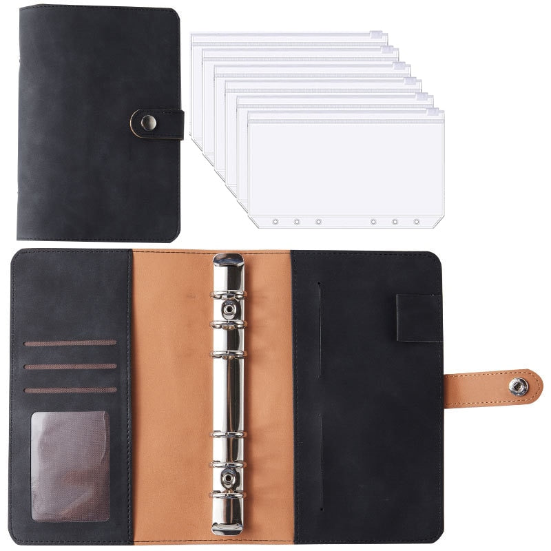 Premium Leather Wallet Notebook Organizer