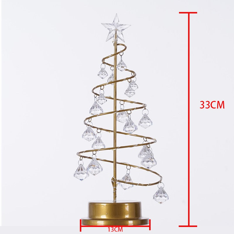 Fesara | Sparkling Tree Glass Lamp Decor