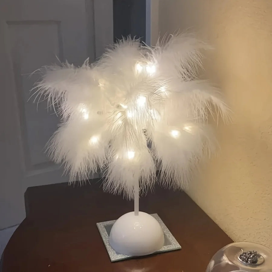 Soft Feather Table Lamp