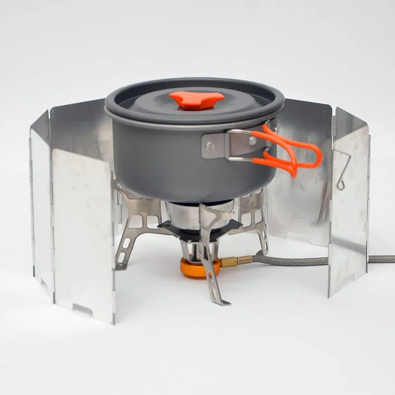 Portable Windshield for Camp Stove