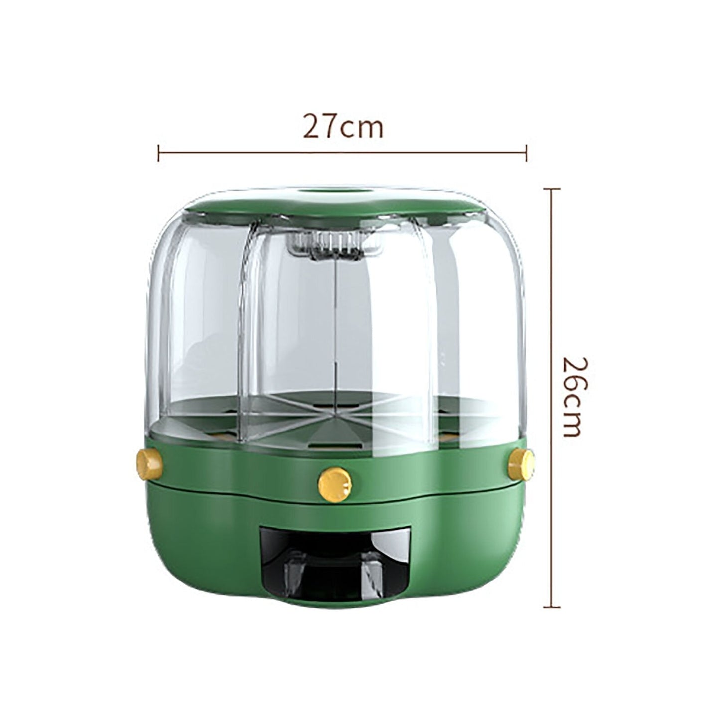 Easy 6-Grid Rotating Food Container Dispenser