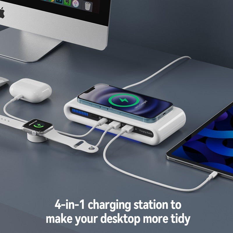 Compact 4 in 1 Wireless Charging Dock