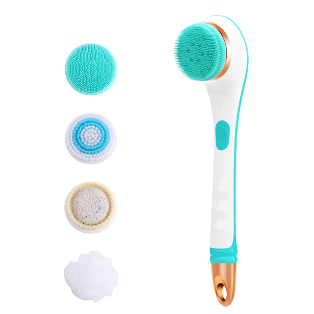 Exfoliating Shower Brush with Rotate Massage Head