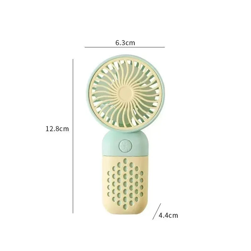 Compact Rechargeable Mini Hand Fan with Fragrance