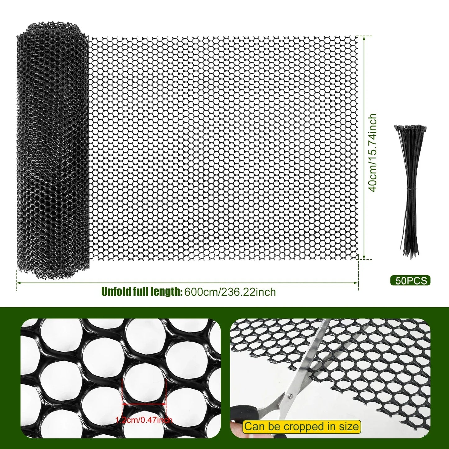 Durable Garden Fence Net Protector