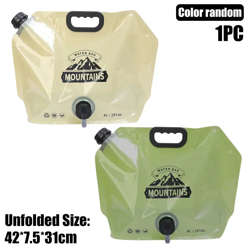 Collapsible Water Bottle Bag 8L - Camping Hiking Pouch