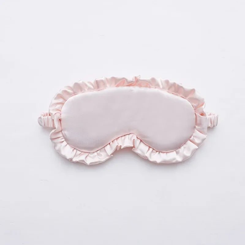 Silky Eye Mask - Soft Ruffle Sleep Mask for Women