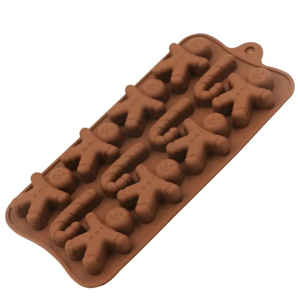 Flexible Silicone Christmas Cookie Mold